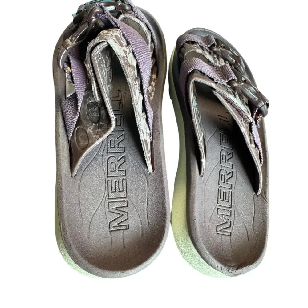 Merrell Sz 7 Purple Hut Ultra Wrap Slide Sandals‎